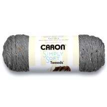 Spinrite Caron Simply Soft Tweeds Yarn - Gray Heather - $19.71