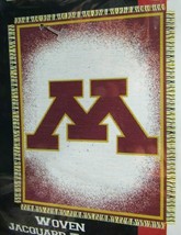 Minnesota Golden Gophers 46&quot;x 60&quot; Triple Woven Jacquard Throw Blanket No... - $39.99