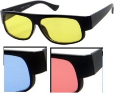 Black Locs Sunglasses 3 Different Lens Mad Doggers Cholo Lowrider OG Hom... - $9.95