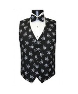 Skull and Bones Tuxedo Vest and Bowtie - £118.70 GBP