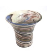 Desert Sands Pottery Hand Made Swirl Cup Miniature Cabinet Vase Vintage - $13.86