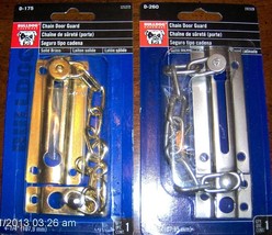 CHAIN DOOR GUARD Brass OR Satin Nickel Security Safety Lock BULLDOG D-17... - $22.81+