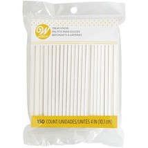 Wilton 4-Inch White Lollipop Sticks, Cake Pop Sticks, 150-Count - £11.34 GBP