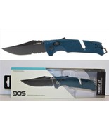 SOG☆Trident AT☆Knife☆Blue☆Tanto Point Cryo D2 Blade☆AT-XR Lock☆Camping☆Fishing - $79.97
