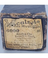 Player Piano Roll VOCALSTYLE ALOHA OE Farewell to Thee 6000 Vintage Damaged - $2.47