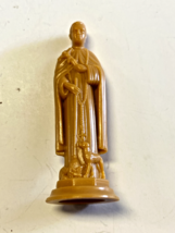 Saint Martin de Porres Very Small 2.50&quot; H Statue, New - £2.32 GBP