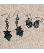 Fireflies, Hearts, &amp; Shells Old Fashioned Dangle Earring Set - USED - €5,03 EUR