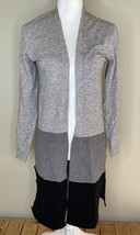 NWT Joseph A. Women’s Long Sleeve Calf Length Cardigan Size XS In Grey Combo A9 - £15.36 GBP