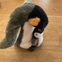 The Petting Zoo plush emperor penguin and chick one piece 14&quot; height - $9.00
