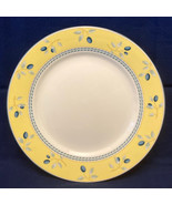 Royal Doulton Blueberry bread or salad plate yellow blue discontinued pa... - $4.00