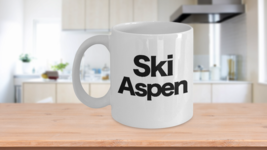 Ski Aspen Mug White Coffee Cup Funny Gift Downhill Skier Patrol Bunny Bu... - $18.47+