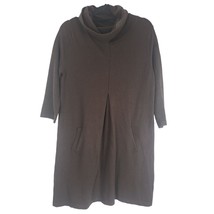 Tyler Boe Sweater Dress Womens Medium Brown Cotton Cashmere Long Sleeve ... - £32.95 GBP