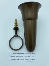 Mausoleum Crypt Brown Vase 5.5 IN - Royal Duchess - Standard Bolt Ring S... - $76.22