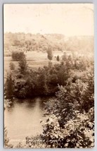 Newaygo MI Michigan RPPC Beautiful Landscape And River Scene Photo Postc... - £11.77 GBP
