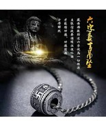 Stainless Steel Tibetan Buddhist Six Words Mantra Spirit Necklace - £10.97 GBP