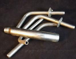 5 ALUMINUM TUBES w/ Bends aluminum tubing various sizes shapes diameters - £7.74 GBP