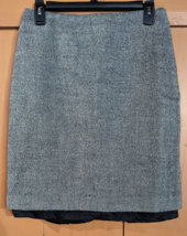Ann Taylor 100% Wool Pencil Skirt Womens Size 6 Tweed Lined Zipper Single Slit - £15.29 GBP