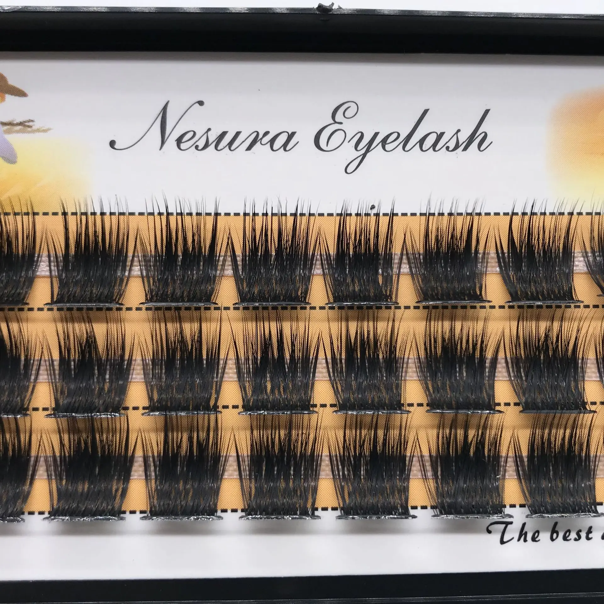 Vetail segmented lashes 48 volume 3d fluffy natural segmented eyelashes indivia bundles thumb200