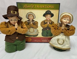 Cracker Barrel Family Traditions Thanksgiving Fabric Pilgrims Praying NE... - £22.19 GBP