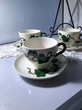 Metlox Poppytrail Ivy 4 Cups &amp; Saucers - £6.39 GBP