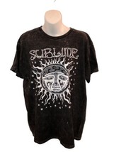 Sublime T Shirt Unisex Black Gray Short Sleeve Rock Band Acid Wash Casual - £13.83 GBP