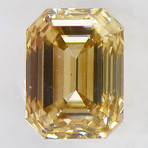 Brown Diamond Emerald Natural Fancy Color Loose 1.22 Carat SI1 IGI Certificate - £1,490.79 GBP