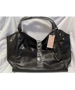 JustFab Horsebit Hobo Shoulder Bag Black /Persimmon Python New with  Tags - $35.00