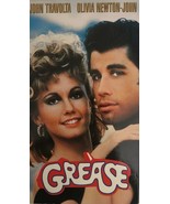 Grease VHS 1990 Travolta Olivia Newton-John Paramount-TESTED-RARE VINTAG... - $14.73