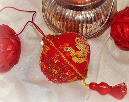 Lantern cross stitch Chinese pattern pdf - New Year cross stitch fairy lame  - £2.90 GBP