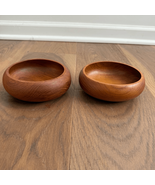 2 Vintage Genuine Teak Thailand Salad Bowls - $28.80