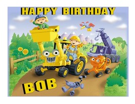 Bob the Builder Edible Cake Image Cake Topper - $9.99+