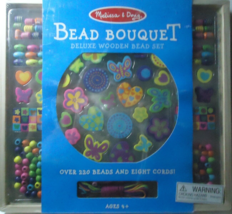 Melissa and Doug Bead Bouquet Deluxe Wooden Bead Set New - £8.88 GBP