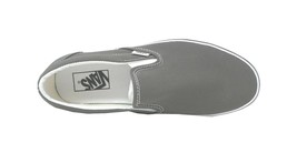 Vans Classic Slip On Charcoal Dark Gray Canvas Men Women Shoes M 10.5 W 12.0 - £49.96 GBP
