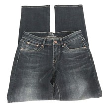 Levis Women Jeans Size 27 Straight Leg Demi Curve Classic Dark Wash Stre... - £19.96 GBP