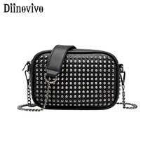 DIINOVIVO Brand Rivet Shoulder Bags Ladies Chain Crossbody Bags For Women Bag Sm - £34.37 GBP