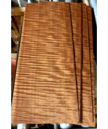 10 Stunning Fiddleback-Figured Quartered Makore Consecutive Veneer 24&quot; x... - $67.33 CAD