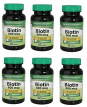 6 xBiotin 800 mg Tablets 30 Capsules Brand New SEALED - £18.55 GBP