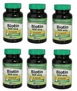 6 xBiotin 800 mg Tablets 30 Capsules Brand New SEALED - £18.71 GBP