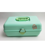 Vintage Caboodles 2-Tray without Mirror Cosmetic Organizer Green #2602 - £27.55 GBP