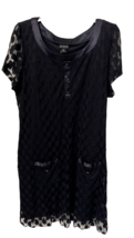 Enfocus Polka Dot Lace Lined Women&#39;s Dress Size 18W - £16.66 GBP