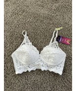 Maidenform Convertible Straps Bralette Lace Lined Bra Comfort White Size... - $444.76 MXN