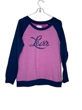 Levi&#39;s Women&#39;s Sweatshirt Boxy Fit Crew Neck Logo Long Sleeve Pullover Small - $19.79