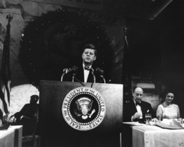 President John F. Kennedy speaks at Joseph Kennedy Foundation New 8x10 Photo - £6.93 GBP