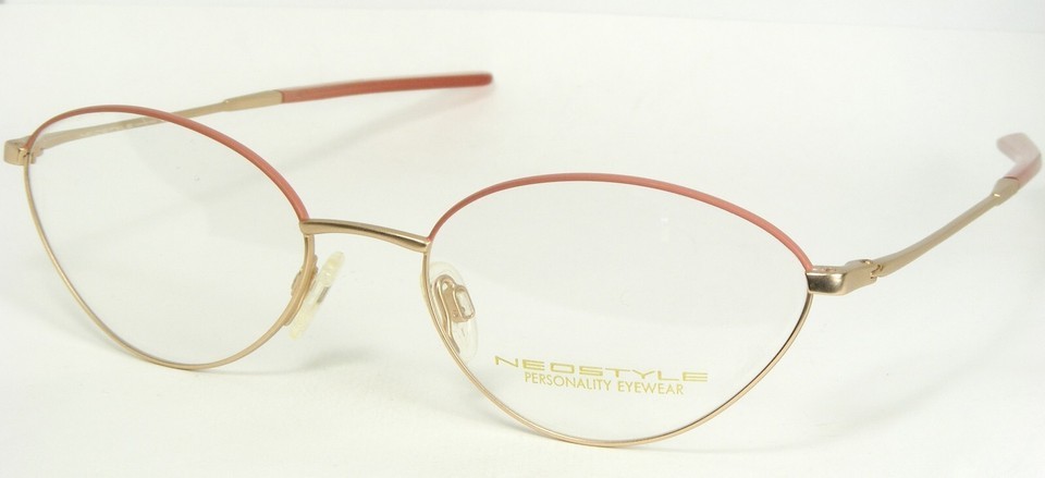 Vintage NEOSTYLE ACADEMIC 301 458 ROSE /GOLD UNIQUE EYEGLASSES 54-18-130... - $76.78