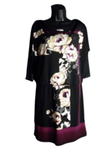 White House Black Market 3/4 Sleeve Boat Neck Jersey Dress Size Small Fl... - $19.79