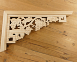 1 Huge Wood Corbel Mantle Shelf Brackets Large Grape Vine Porch 17 3/4&quot; ... - $54.99