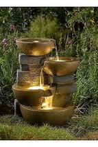 Pots Water Fountain with Led Light - £138.31 GBP