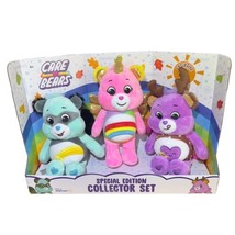 Care Bears 3 Pack Special Edition 9&quot; Collector Set Plush Stuffed Animal Toy NIB - £21.44 GBP