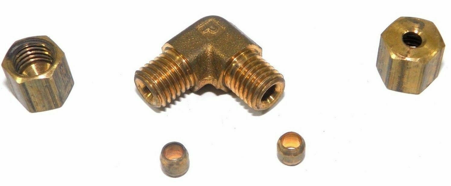 Big A Service Line 3-165200 Brass Pipe, 90 deg Street Elbow Fitting 1/8&quot;... - $12.75