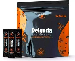 Delgada Premium Instant Coffee with Ganoderma Lucidum Mushroom, Pack of 25 - $431.73 MXN
